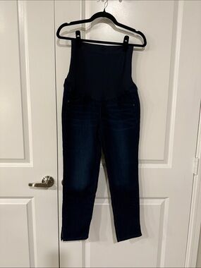 a:glow Crop Maternity Jeans - Dark Indigo